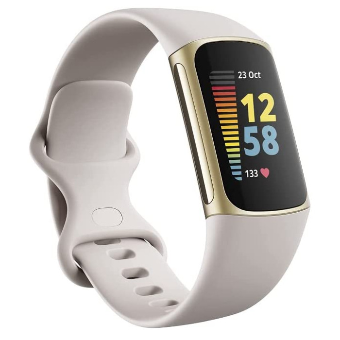 Fitbit Charge 5 in lunar white